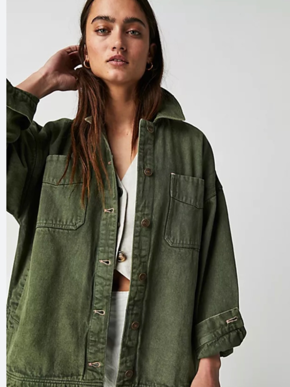 Free People Madison City Denim Twill Jacket - SOLD OUT ONLINE